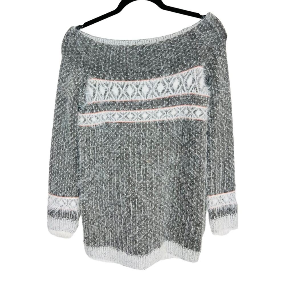 Anthropologie Sleeping on Snow Faroe Wool blend fuzzy sweater